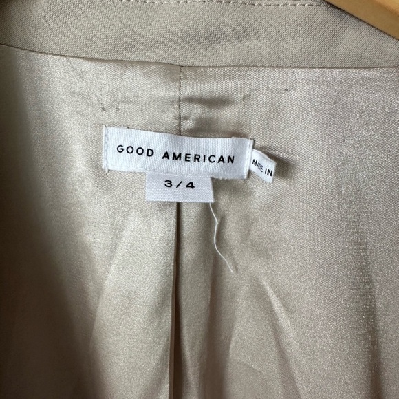 Good American Drapey Oversized Blazer Peyote Size 3/4 L/XL - Picture 3 of 6